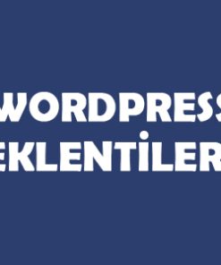 Wordpress Eklentiler