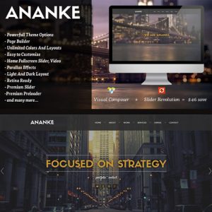 Ananke - Tek Sayfa Parallax WordPress Teması