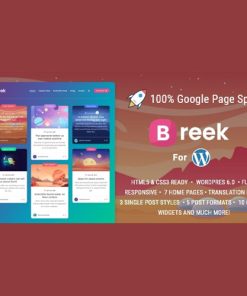 Breek - WordPress için Minimal Hafif Duvarcılık AMP Teması