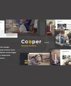 Cooper - Yaratıcı Duyarlı Kişisel Portföy WordPress Teması