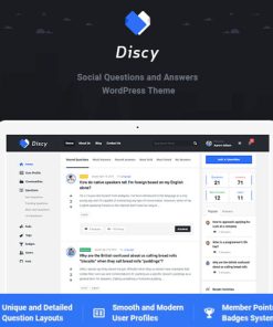 Discy - Social Questions and Answers WordPress Theme