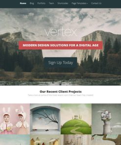 Elegant Themes Vertex WordPress teması