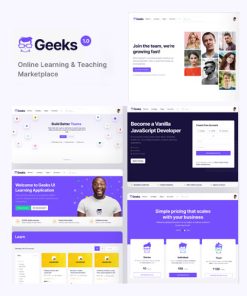 Geeks - Çevrimiçi Öğrenme Pazarı Wordpress Teması