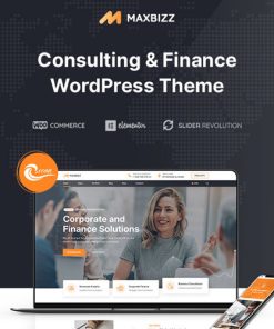 Maxbizz - Danışmanlık ve Finans Elementor WordPress Teması