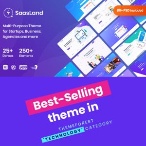 Saasland - Başlangıçlar için Çok Amaçlı WordPress Teması