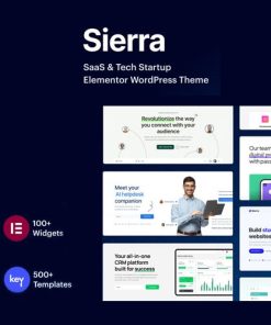 Sierra - SaaS & Tech Startup Elementor WordPress Tema