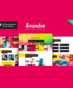 Sounder | Çevrimiçi İnternet Radyo İstasyonu WordPress Teması + RTL