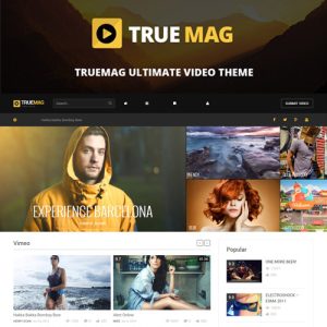 True Mag - Video ve Dergi için WordPress Teması