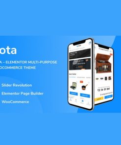 Zota - Elementor Multi-Purpose WooCommerce Theme